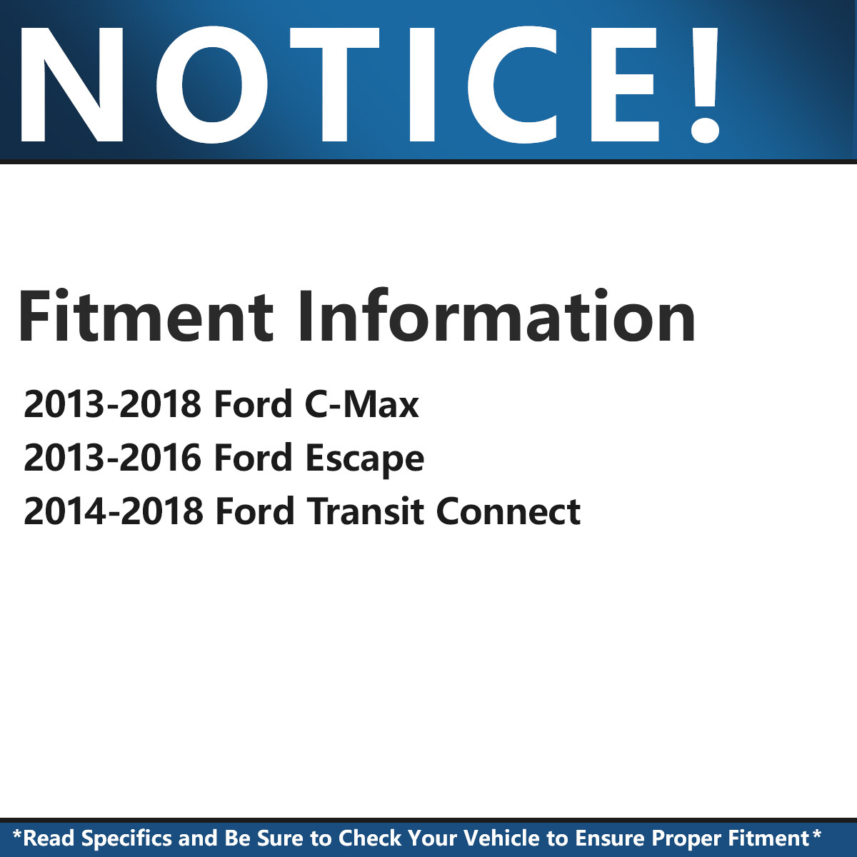 REAR Disc Rotors Ceramic Brake Pads Kit for Ford C-Max Escape Transit Connect