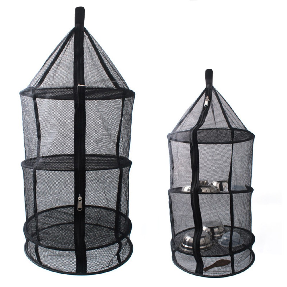 Foldable Drying Closed Zipper Net Mesh Collapsible Hanging Dryer