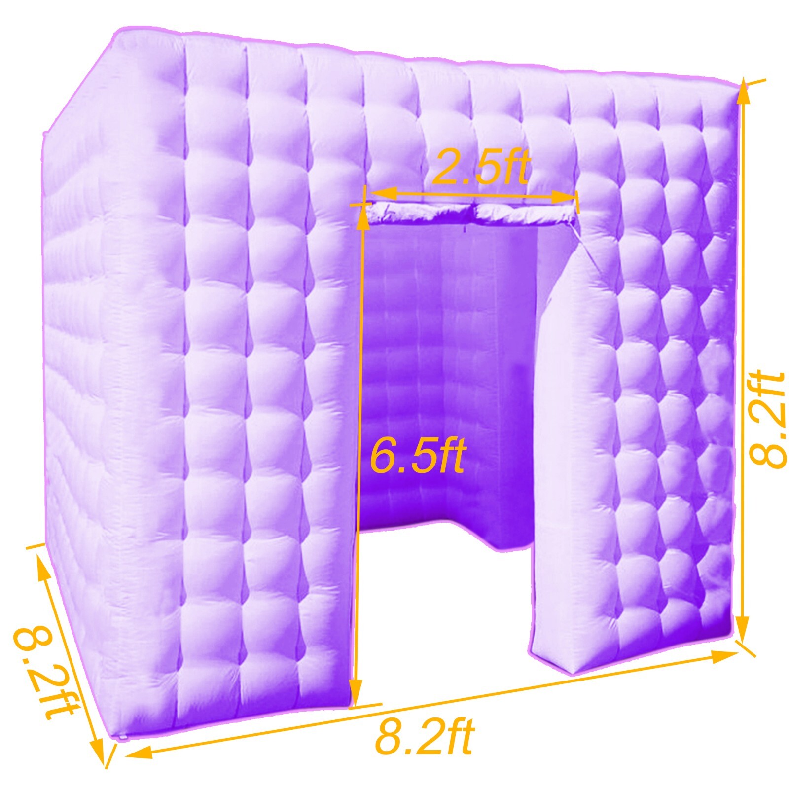 Inflatable Photo Booth -Large 8.2 x 8.2ft - Portable Booth with 2 Doors