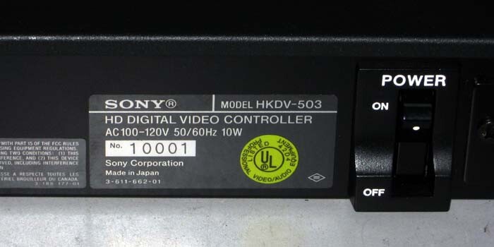 SONY HKDV-503 Didital Video Controller Rackmounted