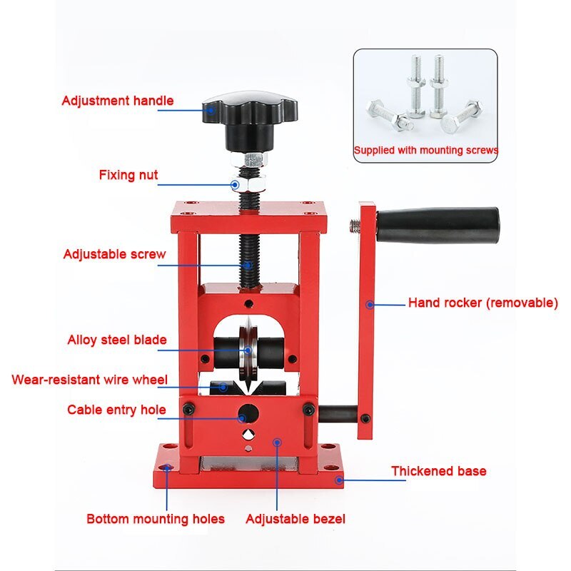 Manual Waste Wire Stripping Machine Cable StripperDIY Copper Scrap Wire Peeling