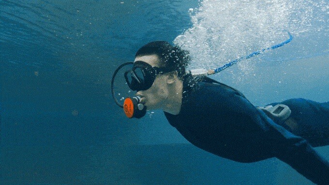 Scuba Diving Ventilator Tankless Diving System Portable & Rechargeable