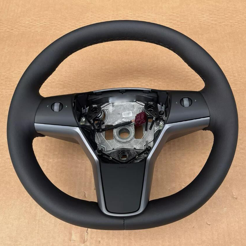 Fits Tesla Model 3 Y Driver Heated Leather Steering Wheel #1490214-00-B
