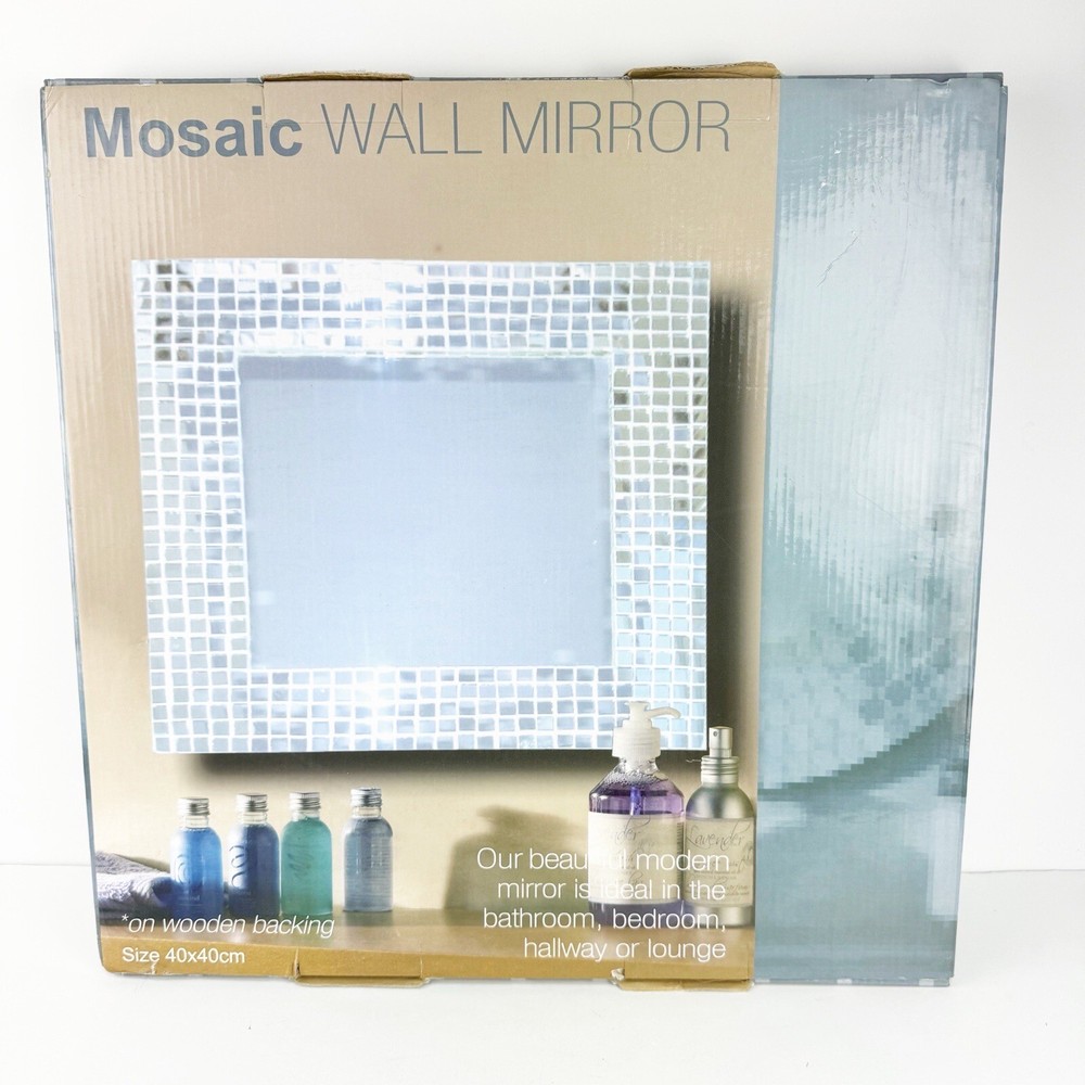Mosaic Wall Mirror 40cm X 40cm NEW