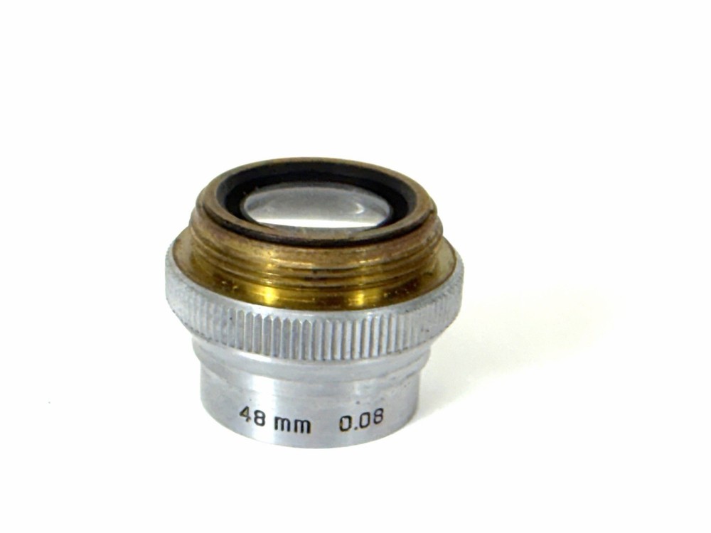 Bausch & Lomb Microscope Objective Lens 48mm 0.08