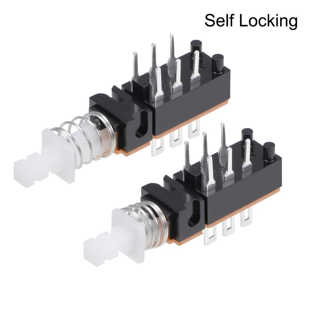 20pcs DPDT 6 Pin 1 Position Push Button Toggle,Self-Locking
