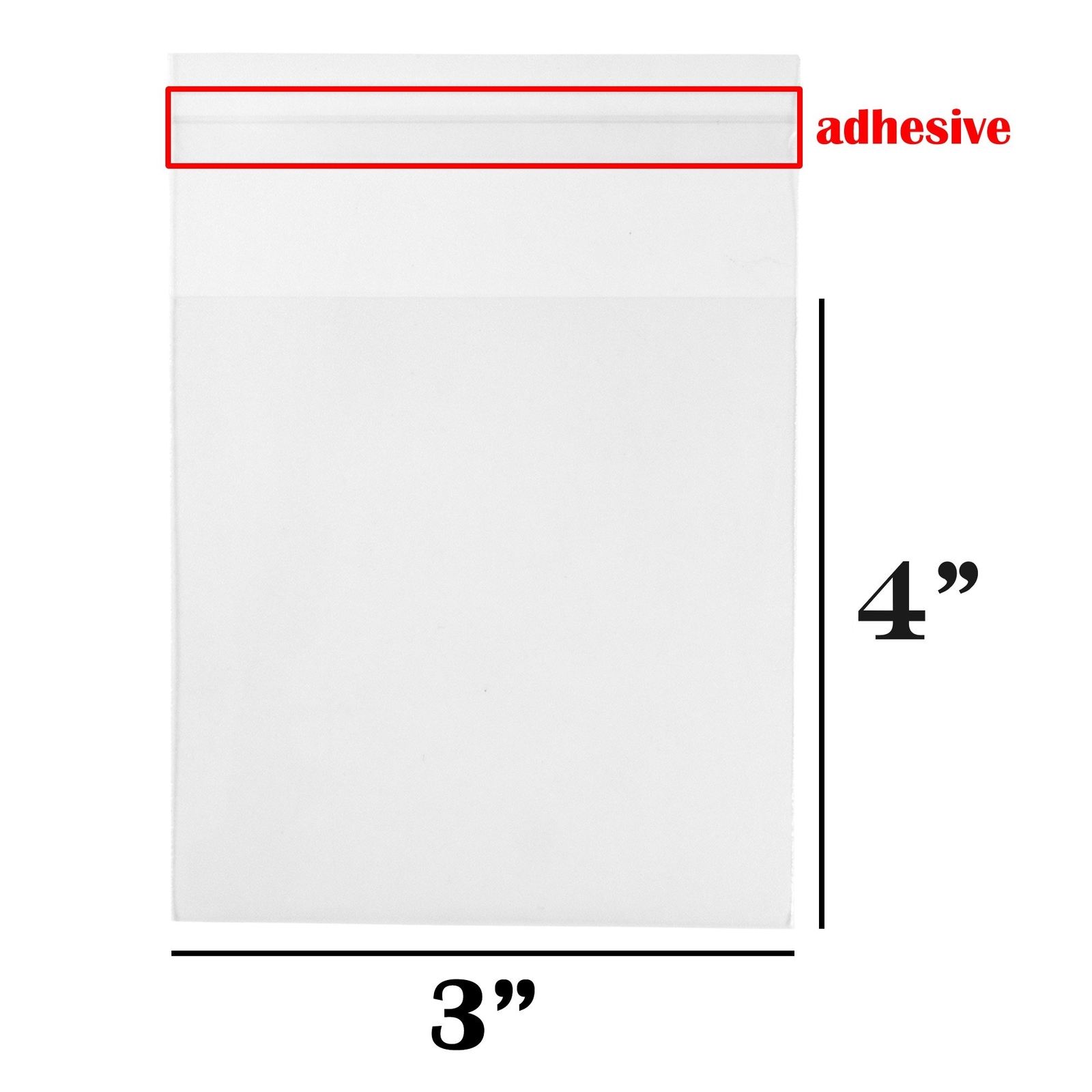 100pc Clear Flat Re-Sealable Food Grade Cellophane Bags for food/storage