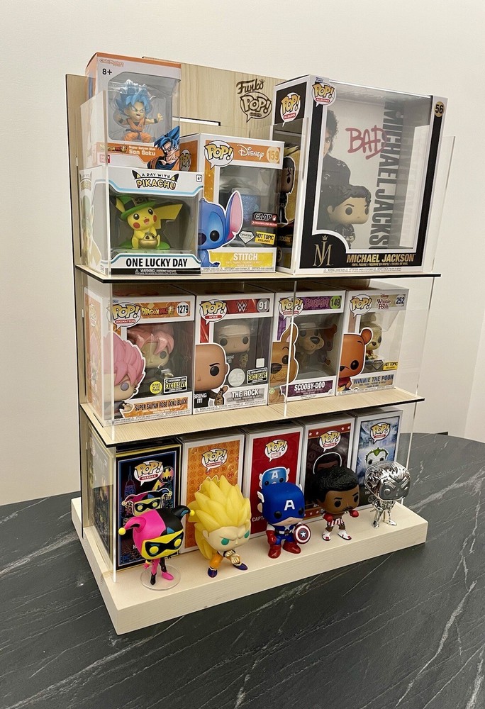 Funko Pop Card Box Dispenser Handmade Display Case Multipurpose Display Case Library