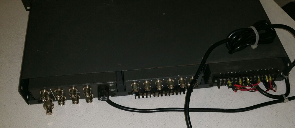 Videotek ADA-16 Rackmount Audio Distribution Amplifier (qty 2) & Video Switch