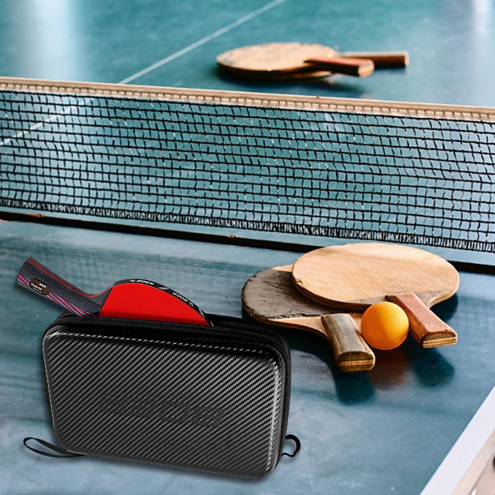 Table Tennis Racket Storage Hard Case Waterproof Ping Pong Paddle Protective Bag