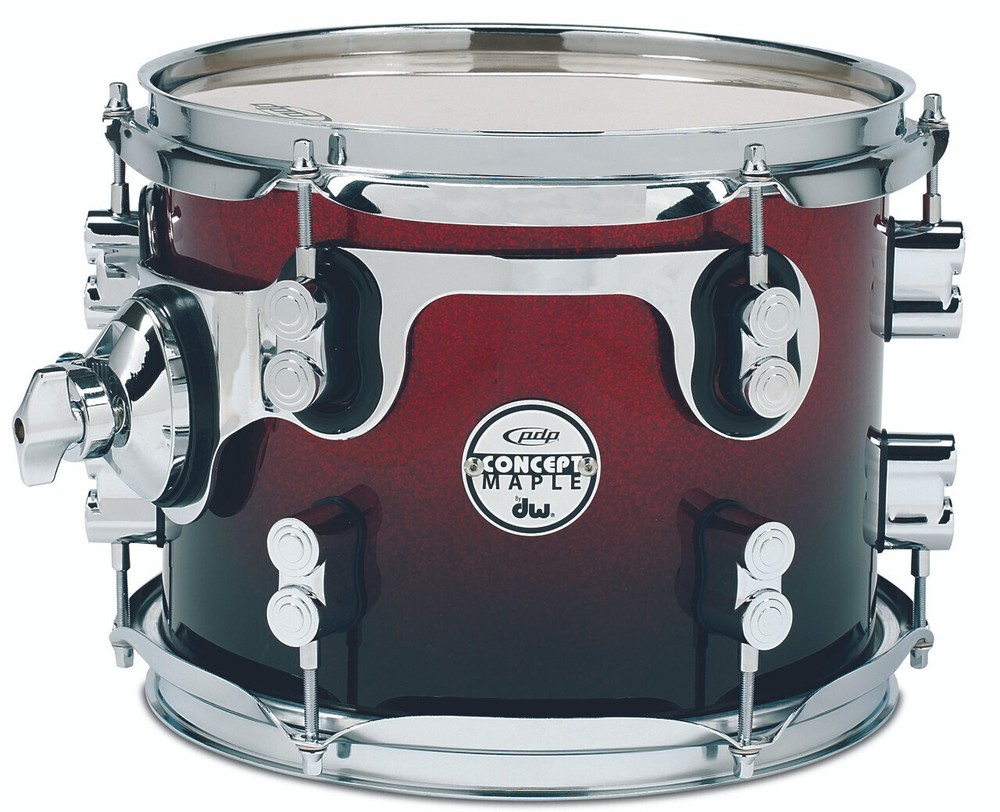PDP Concept Maple 7pc Shell Pack - Red to Black Fade