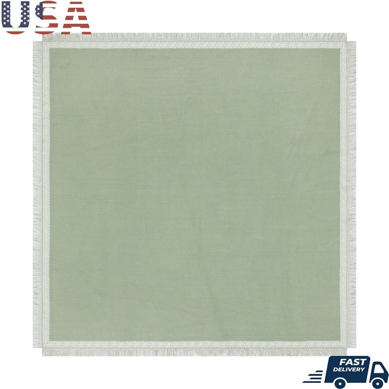 Woven Cotton Table Throw Spring Dining Room Machine Washable Accent Decor New