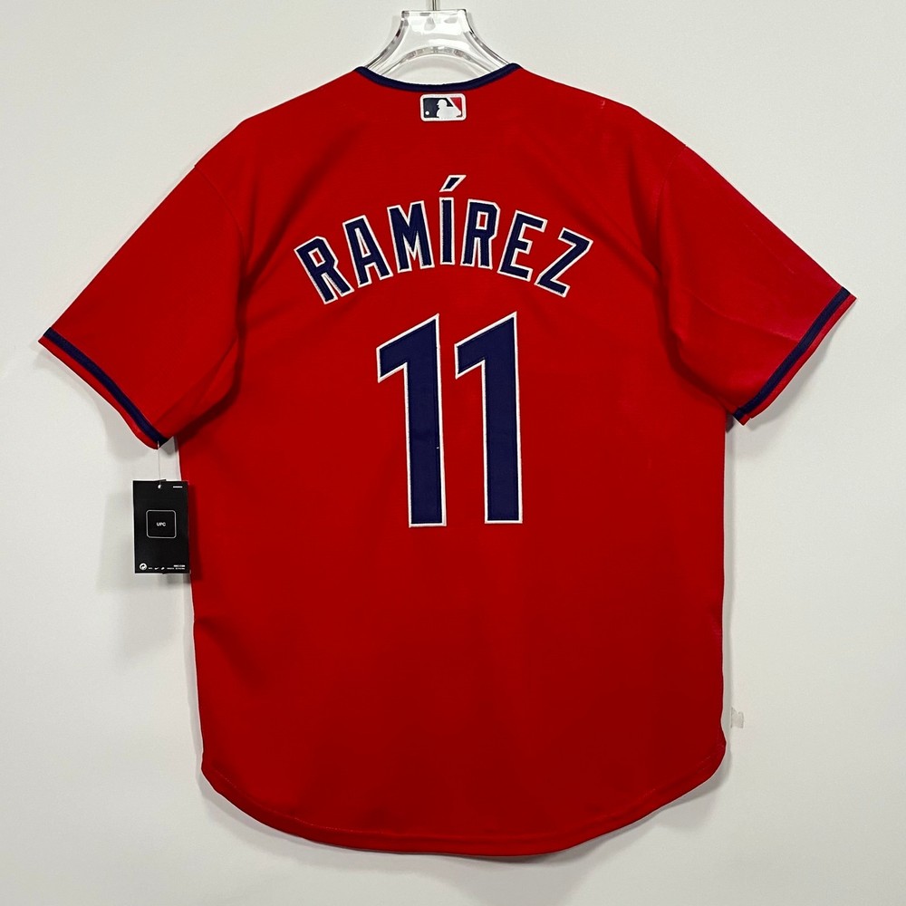 Jose Ramirez #11 Baseball Jersey, Embroidered, Red