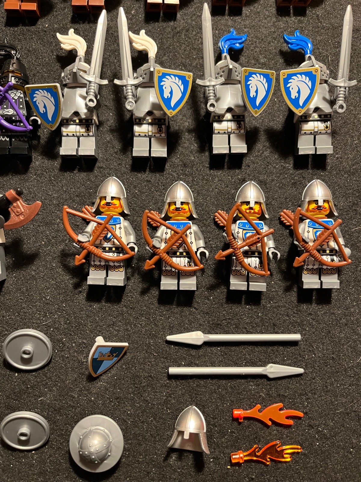 LEGO Minifigures Lot - Castle Theme - Kraken, Horse, Snake Knights