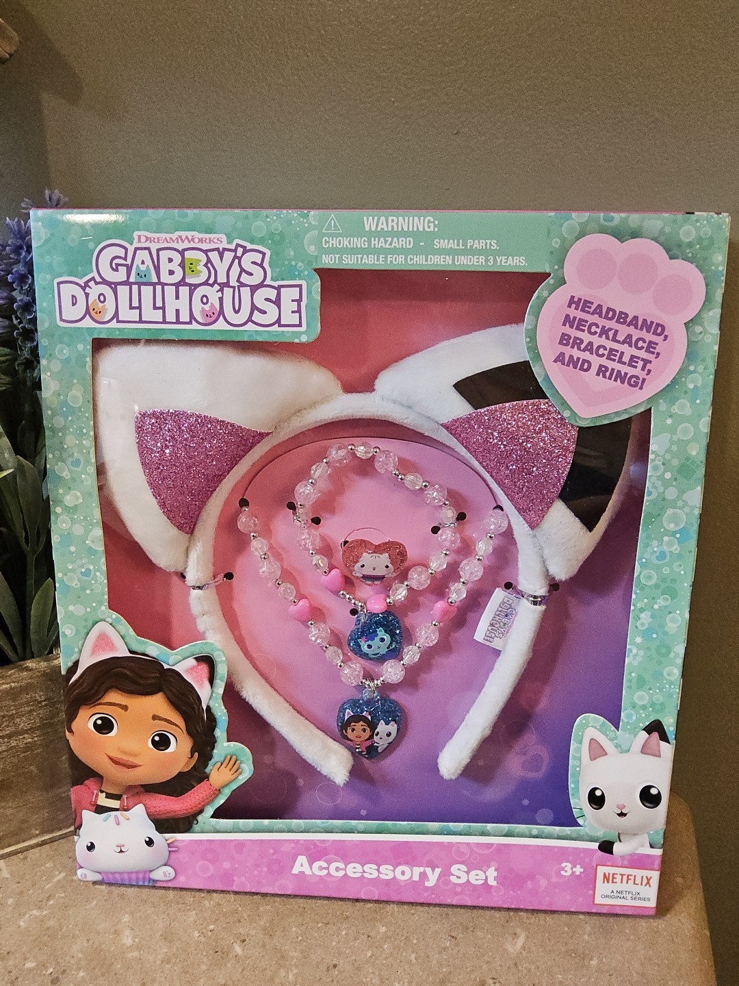 Gabby's Dollhouse Ears Headband for Girls & Kids Jewelry Dress Up Set Dreamworks