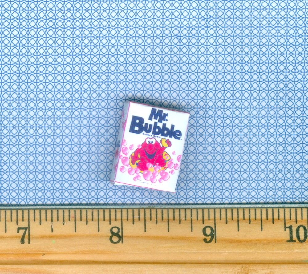 Dollhouse Miniature Size Mr. Bubble Box