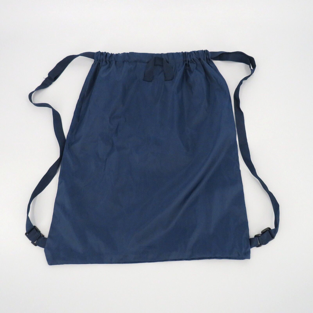 Skechers Strap Drawstring Top Navy Blue Polyester Backpack Tote - 20" X 16"
