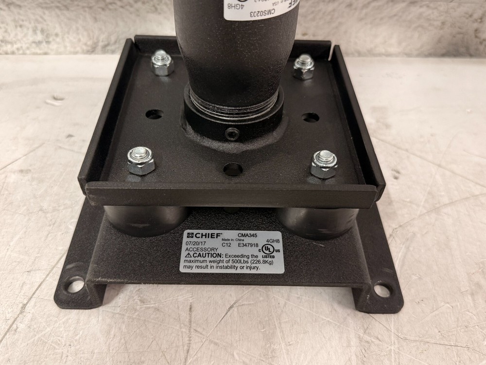 Chief CMA330 8 x 8" Offset Ceiling Plate w/ 2'- 3' Adjustable Pole CMS0203
