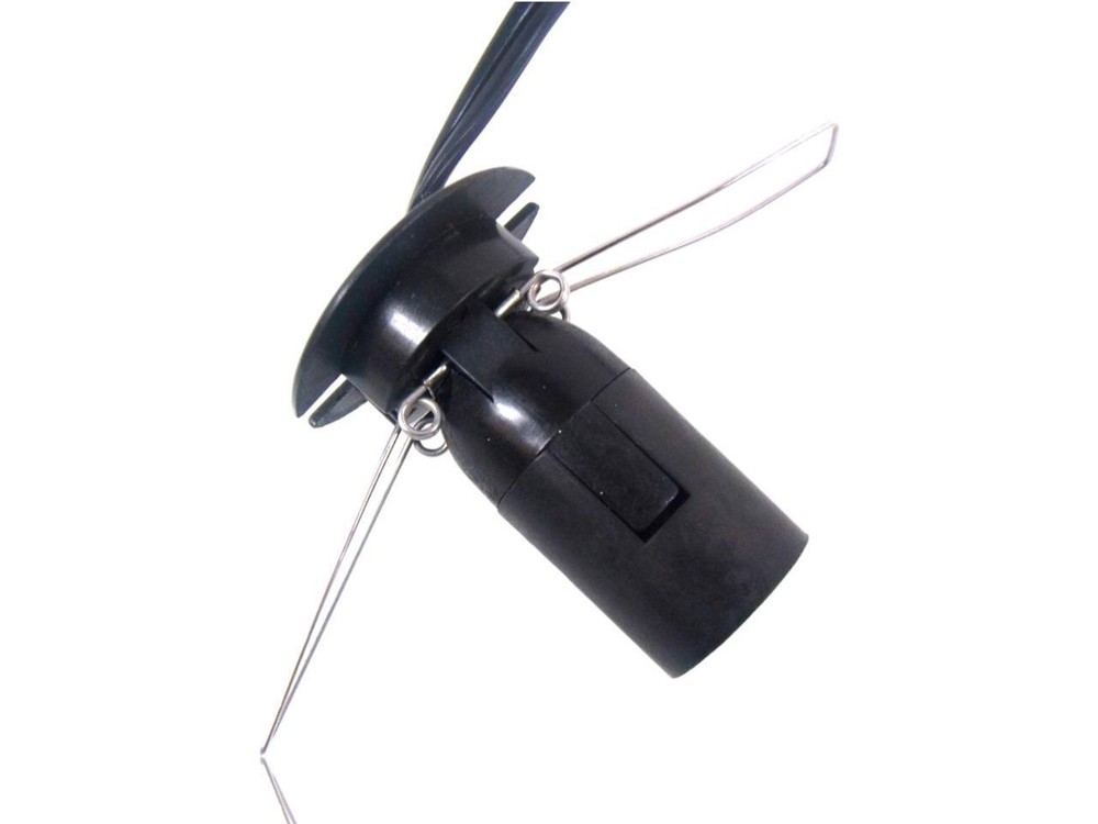 Salt Lamp / Night Light Bulb Power Cord- E12 Socket w/ On/Off Switch- Black- 72"