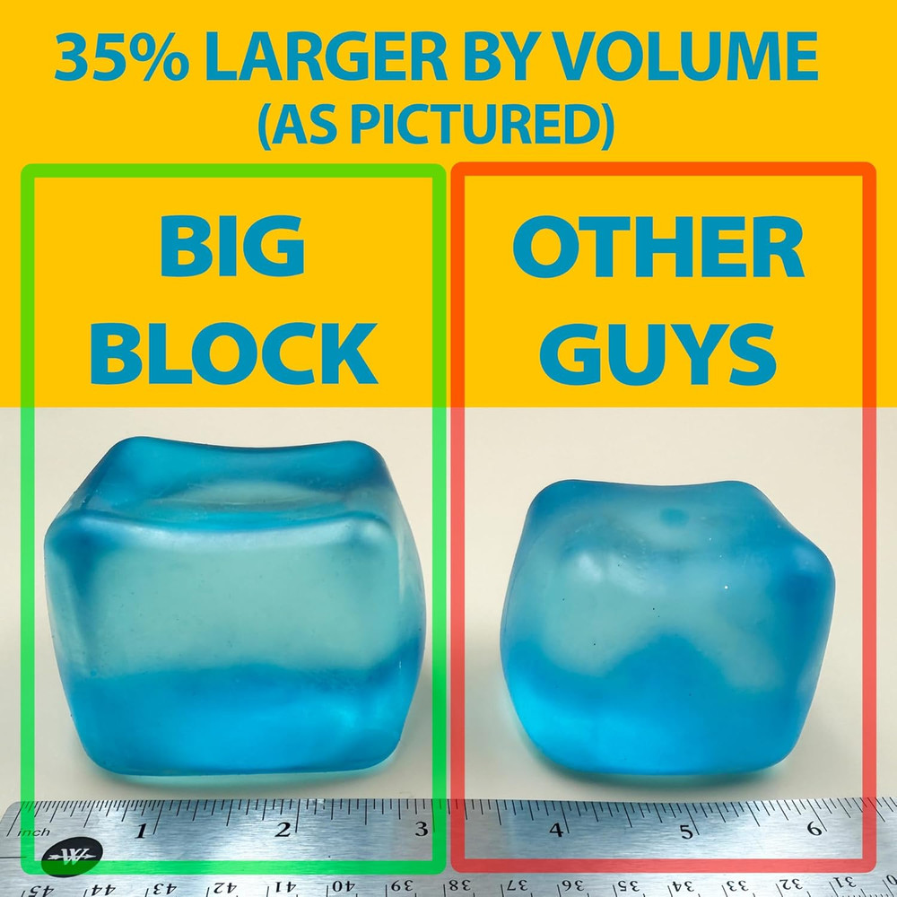 Premium Big Block Cube – 35% Larger Than The Standard Squishy Cube, To