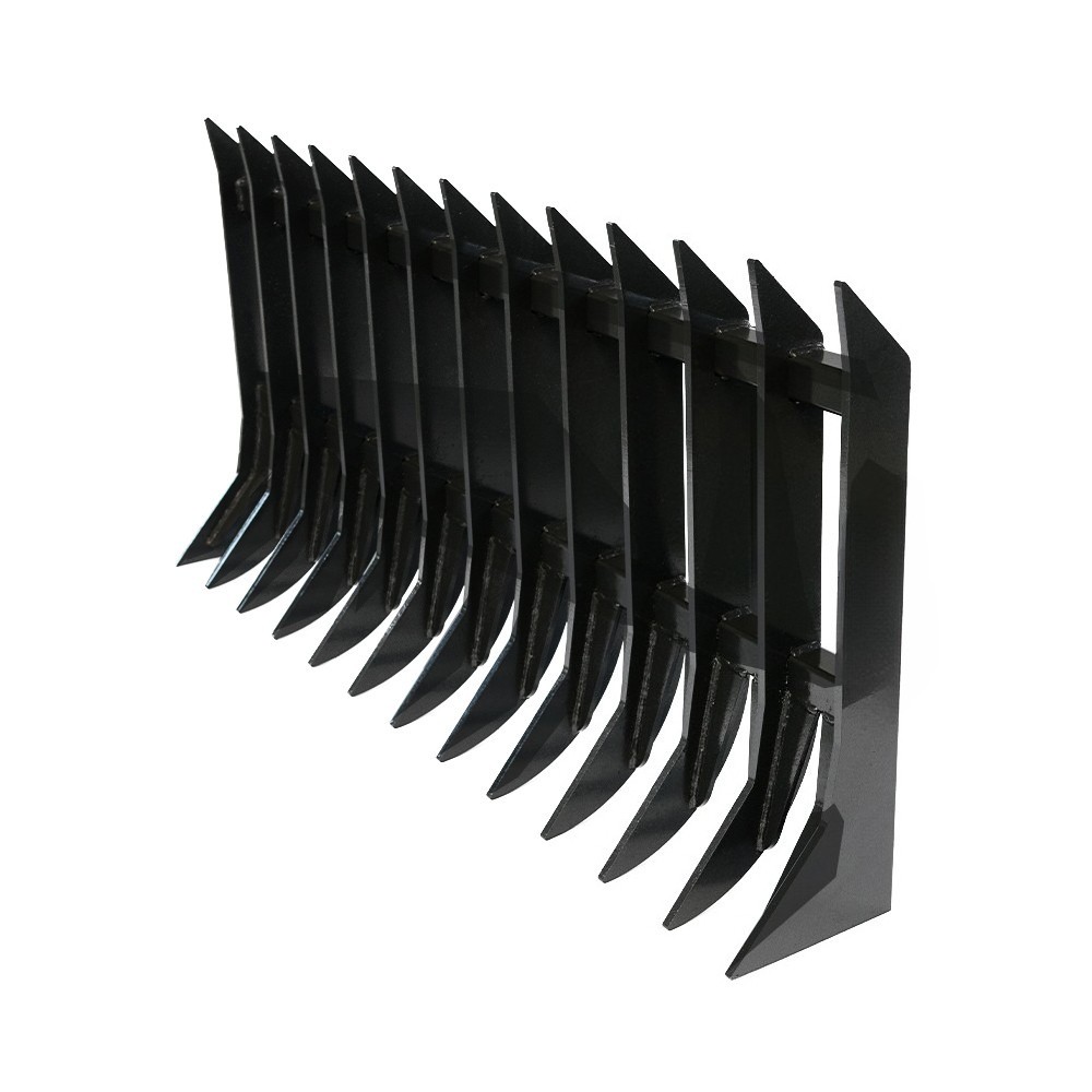 72in Wolfequip Root Rake SSQA Skid Steer Attachment for Brush Debris Remove