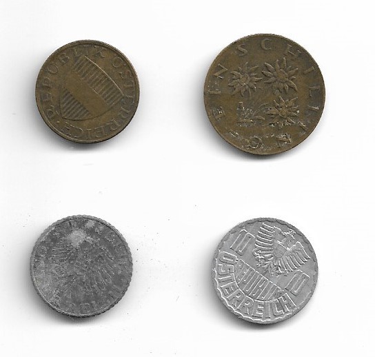Austria 4 Coin Lot