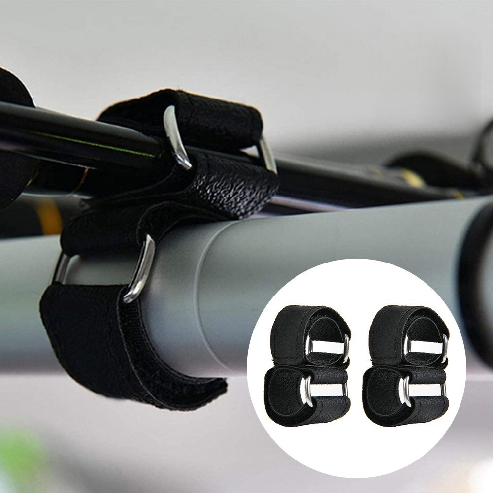 2X Fishing Car OrganizerS Rod Holder Belt RodS Fixed Strap Carrier For Truck SUV