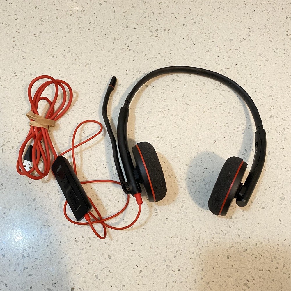 Plantronics Poly C3220 BlackWire USB Wired Headset PLT (H345) Tested