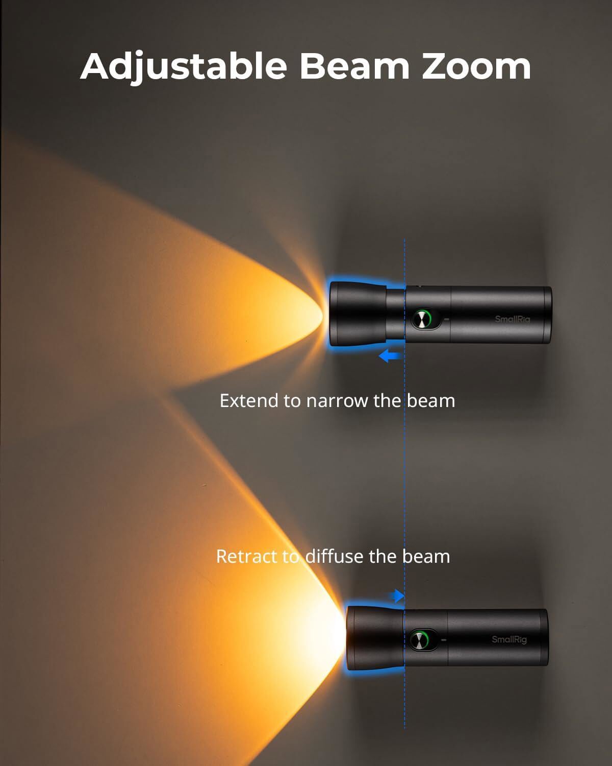 SmallRig RF 10C Mini Spotlight RGB LED Video Light with 20 Pcs Filters