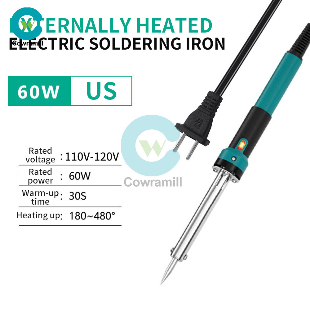 60W Soldering Iron Mica Heating Core Welding Irons Solder Tools Adjustable Temp