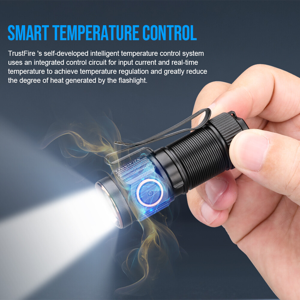 TrustFire 1000LM Portable LED Pocket Flashlight Rechargeable MINI EDC Flashlight