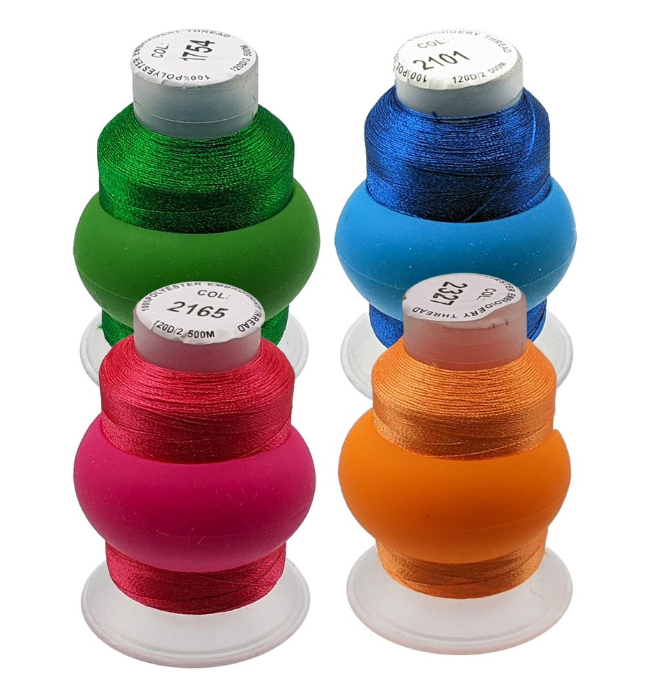 Thread Spool Savers – 50 Pieces – Spool Huggers Prevent Spooled Thread from U...