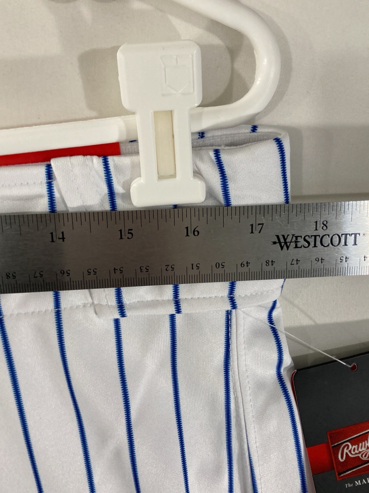 Rawlings 150 Jogger Fit Baseball Pants Pinstripe Stripe Adult Mens L New NWT $60