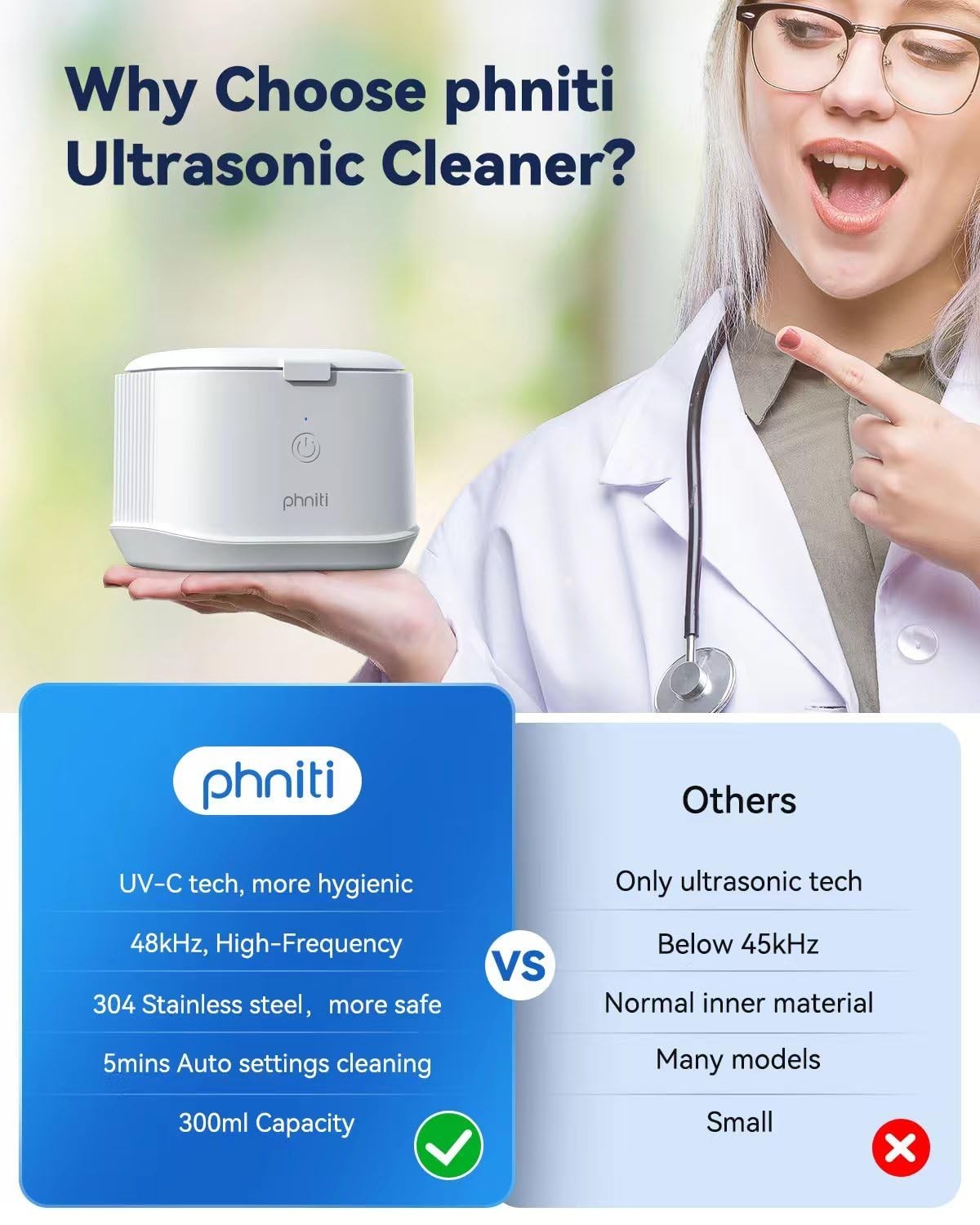 Ultrasonic Jewelry Cleaner Denture Glass Watch Ring Bath Tank Cleaning Machine