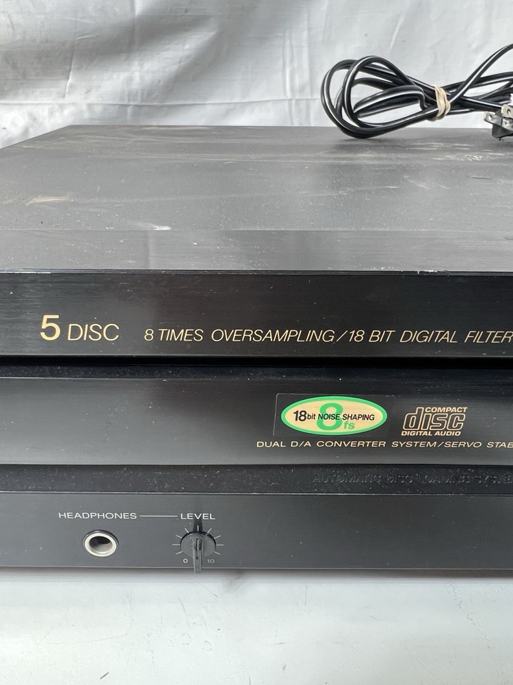 SONY CDP-C505 5-Disc Compact Disc CD Player - No Remote JAPAN Does Not Work
