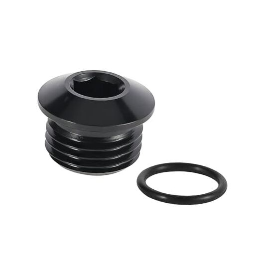 6AN MalePCS Hex Head Socket ORB Port Plug with O Ring AN6 2