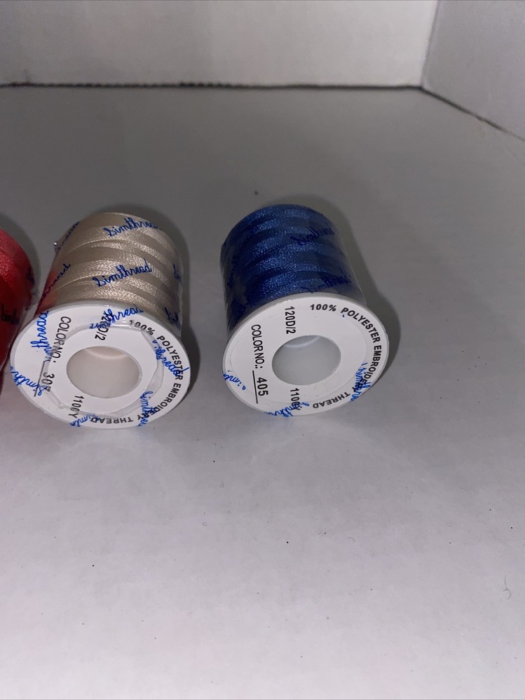 Simthread embroidery machine thread lot Of 7