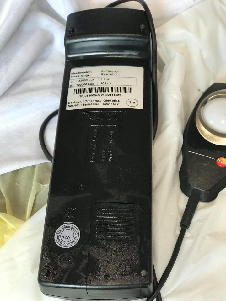 Testo 545 Light Meter Datalogger, Multi-Point POWER ON.