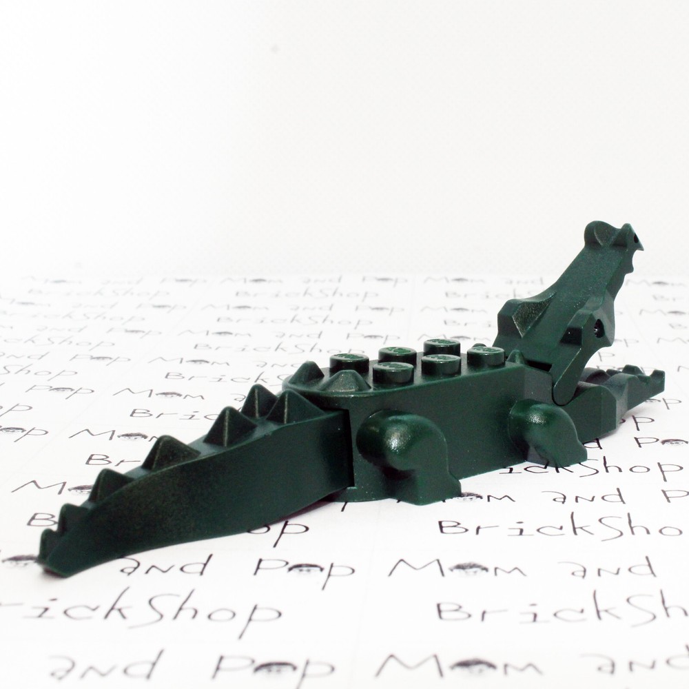 LEGO Dark Green Crocodile with 8 Teeth