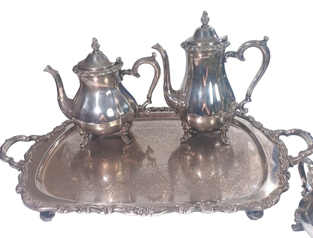 International Silver Countess Tea Coffee Service 7 Pc Set With Rare Candlesticks