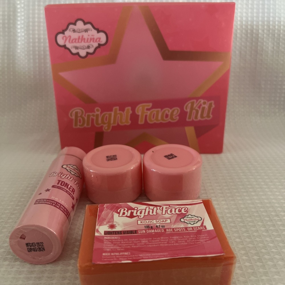 2x Nathina Bright Face Kit (New Packaging)