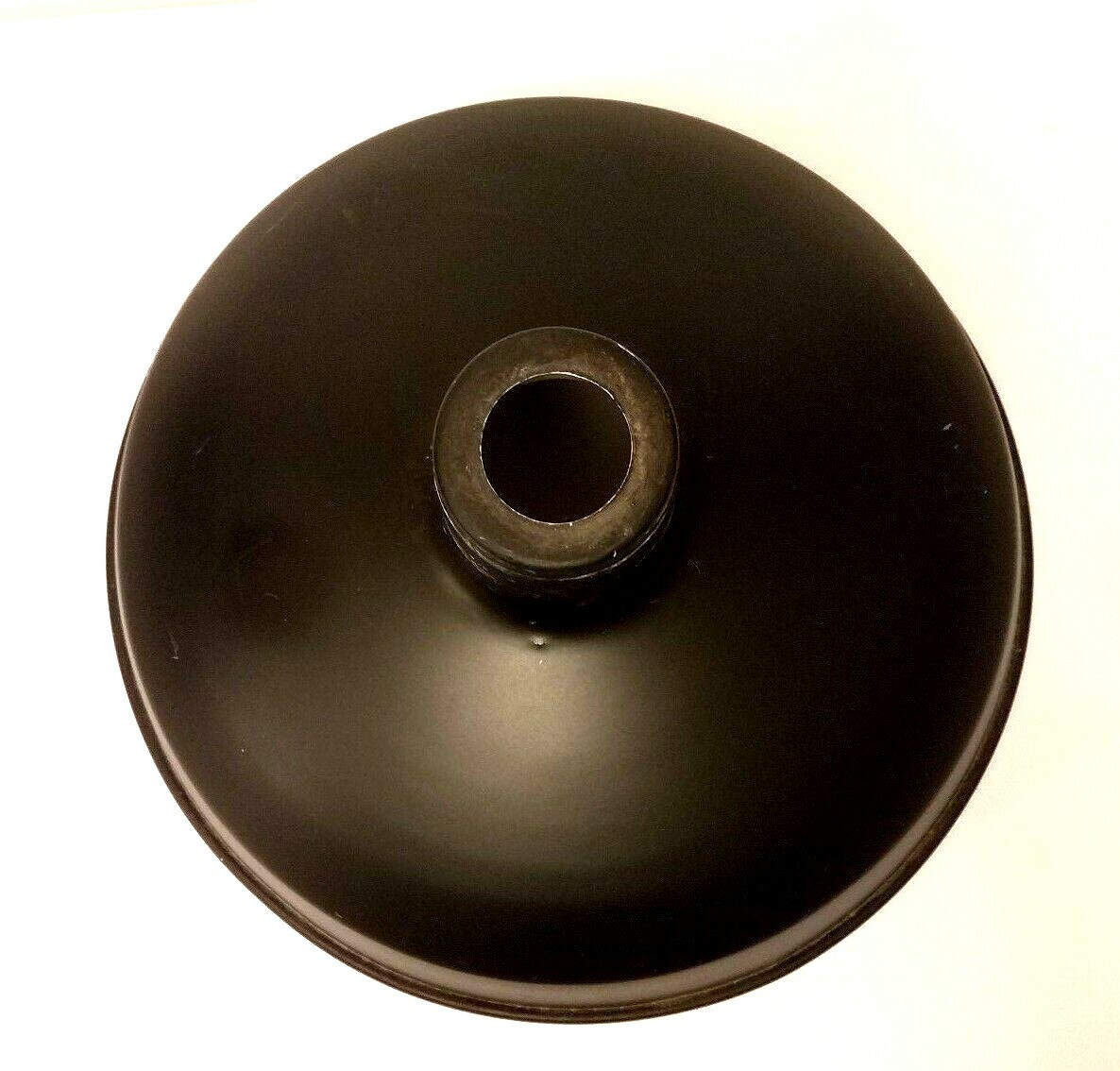 Antique Industrial Ceiling Pendant Light Shade Black Top White Enamel Bottom