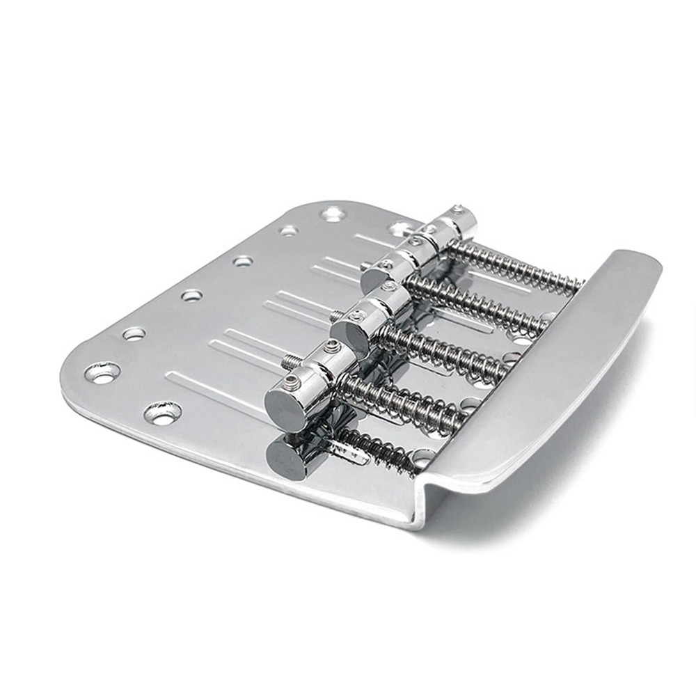 4 String Bass Bridge Assembly String Spacing 17.5mm Metal High Performance