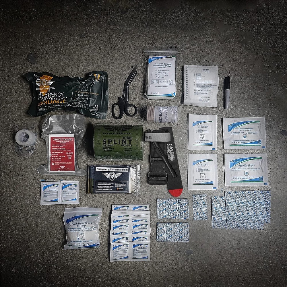 Comprehensive 75-Piece Emergency Trauma Kit - Military Grade First Aid Solution