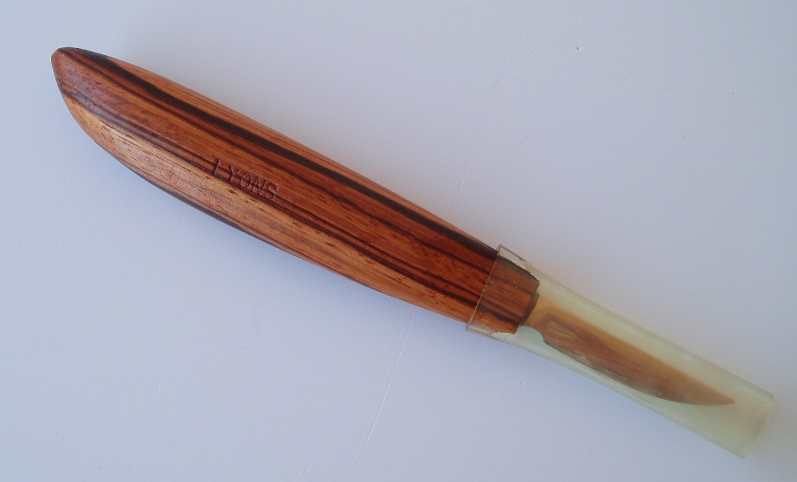 Dave Lyons Knifemaker Wood Carving Knife Fancy Handle 2" Blade Unused HTF