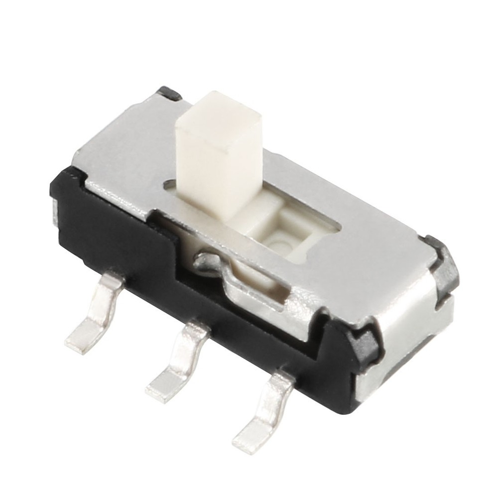 10Pcs 2mm Vertical Slide Switch DPDT 2P2T 6 Terminals PCB Panel Latching