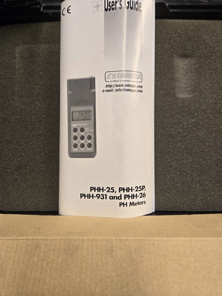 Omega PHH-25P Microprocessor Printing pH Meter Printer