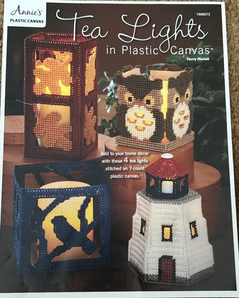 Tea Lights In Plastic Canvas Pattern