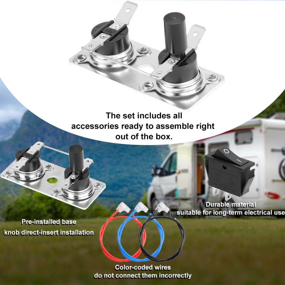 For Suburban Water Heater 232306 Thermostat Limit Switch Kit 100 Degree RV 120V