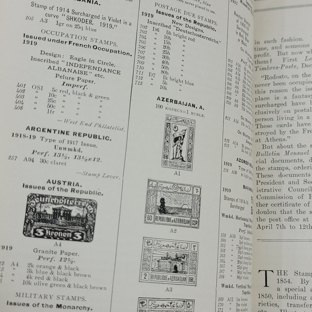 Scott's Monthly Journal Stamps Coins 1920 - 1921 Hardcover book